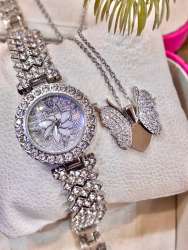 watch chain with lobs  women gold  beatiful   color silver