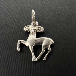 Vintage-Sterling-Aries-Pendant-Silver-925-Womens-jewelry