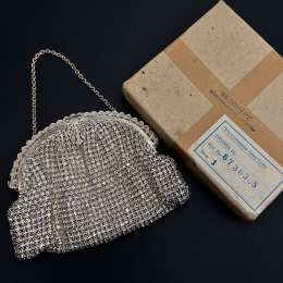 Vintage Jablonex Rhinestone Evening Bag 1960s – Silver Crystal Mesh Purse Gift