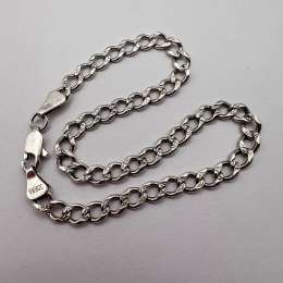 Vintage Sterling Silver 925 Bracelet Marked, Classic Chain Jewelry 7.1gr
