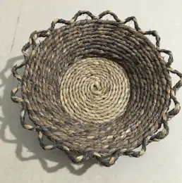 Vantage Sardinia Straws Basket Bread Hand Made Garden Basket Flower Basket Dough