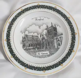 Vintage 1995 Decor Art Plate | Gerald Swan | Hereford Cathedral | Limited No. 54