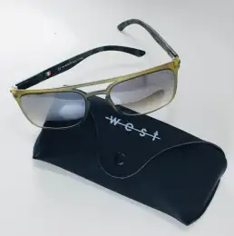 West Army Camo Sunglasses Olive Green Full-Rim w/ Mirrored Lenses  Made in Italy