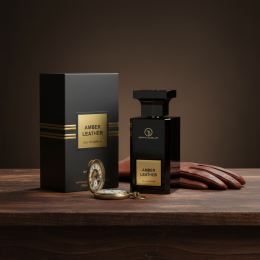 AMBER LEATHER Eau de Parfum Grandeur 100ml EDP Fragrance Luxury Bold Scent