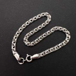 Vintage 925 Sterling Silver Chain Bracelet 6.2g Classic Link Design Jewelry