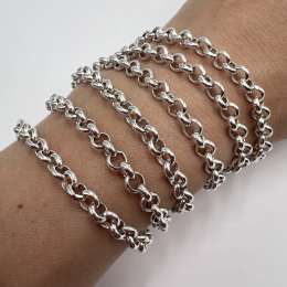 Long Vintage Silver 835 Chain Necklace Jewelry Unisex Heavy Marked 92cm 47.8gr