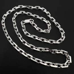 Massive Vintage Sterling Silver 925 Unisex Chain Necklace Jewelry 50 cm 26.8g