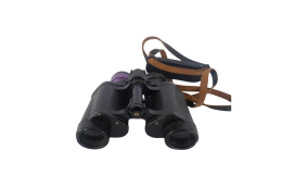 Rare Vintage Soviet Binoculars Black Iron Military Field Optics USSR Collectible