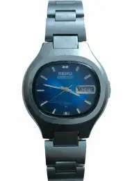 Vintage Seiko 5 Actus 7019-5010 Automatic Blue Dial JDM 21J Rare Mens Watch 1976