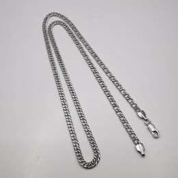Vintage  Beautiful  Jewelry  Chain Necklece,925 Sterling Silver,Signed , 13,22g
