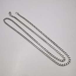 Vintage  Beautiful  Jewelry  Chain Necklece,925 Sterling Silver,Signed , 16,19g