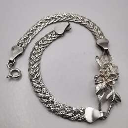 Vintage Very Beautiful Bracelet Jewelry,925 Sterling Silver,Handmade,seal, 8,17g