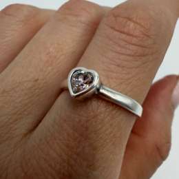 Vintage Ring Sterling Silver 925 Stone Jewelry Women's Beautiful Cute Size 9US
