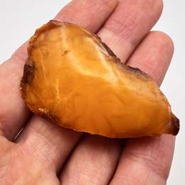 Massive Piece of Royal Yellow Baltic Amber Vintage USSR Women's Jewelry Brooch