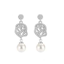 vintage 925 sterling silver dangle earrings for women fine korean jewelry