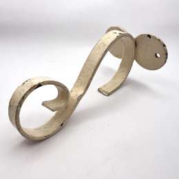 Vintage Old Coat Wall Hook Hat Dress Hanger Brass Collectible