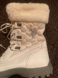 US POLO.ASSN Women Shoe Winter Rubber Ankle Boots Suede Leather US 7.5M