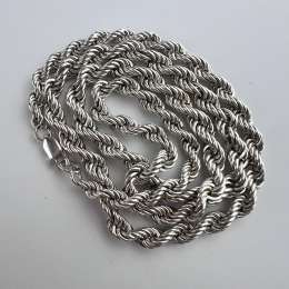 Massive Vintage Sterling Silver 925 Men's Jewelry Chain Necklace Marked 29.6 gr