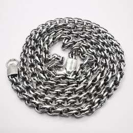 Vintage Unisex Statement Jewelry Chain, 925 Sterling Silver, Signature, 21,09g