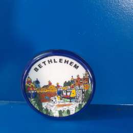 Art Ceramic Handmade Small Plate Home Decor Magnet A masterpiece of the city of