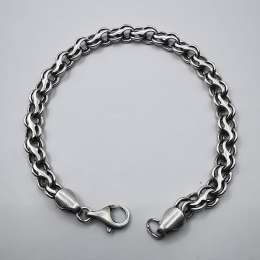 Vintage Unisex Bracelet Jewelry, 925 Sterling Silver, Handmade 12,89g