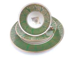 High-quality old collector Cup,  Green, Gold Rim & decor Winterling Marktleuthen