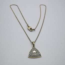 Vintage, Gift Pendant, Chain - Cut 469, Gold 585, Hallmark 3.19g