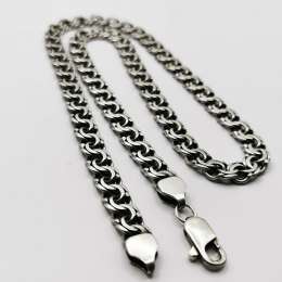 Vintage Unisex Jewelry Massive Chain, 925 Sterling Silver, Signature, 78,01g