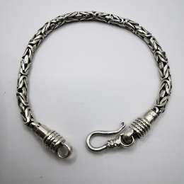 Vintage Unisex Bracelet Jewelry, 925 Sterling Silver, Handmade 17,03g