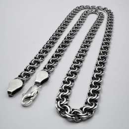 Vintage Unisex Statement Jewelry Chain, 925 Sterling Silver, Signature,  48,43g
