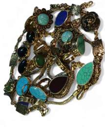 A Set Of 8 Copper Rings and Bracelets, Handmade By Egyptians, Very Wonderful