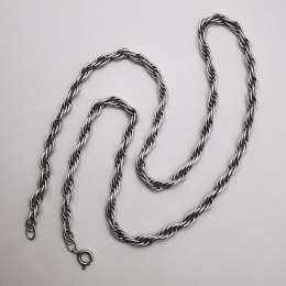 Vintage Unisex Statement Jewelry Chain, 925 Sterling Silver, Signature,  23,26g