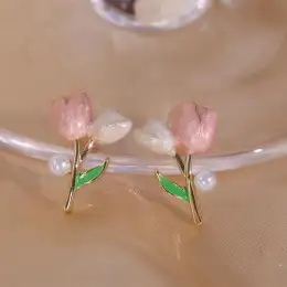 Vintage pearl crystal earrings for women high class ? luxury jewelry zircon.