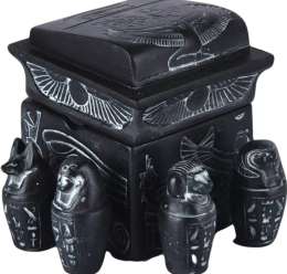 Canopic jars, ancient artifacts, Egyptian canopic jars, the four sons