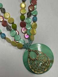 MULTI COLORED NECKLACE WOMEN FASHION JEWELRY MOTHERS LOVE KOHL'S