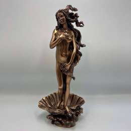 Birth of Goddess Venus Statue Figure Polystone Bronze Home Decor Italy 11