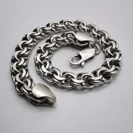 Vintage Chic Bracelet Jewelry, 875 Sterling Silver,Handmade   16,95g
