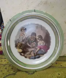 Vintage Ceramics Plate Handmade Home Decor Hanging Beautiful Karlskrona Sweden