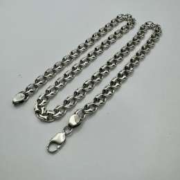 Vintage Beautiful  Jewelry Chain, 925 Sterling Silver, Signed  69.12g