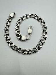 Vintage Chic Bracelet Jewelry, 925 Sterling Silver,Handmade   11,29g