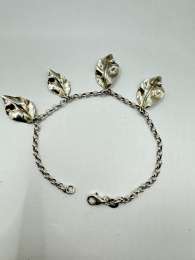Vintage Beautiful Bracelet Jewelry, 925 Sterling Silver,Handmade   6,05g