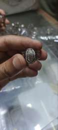925 Caliber Pharaonic Silver Ring, Antique Scarab, Free Size, Silver Ring
