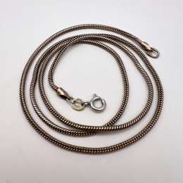 Vintage Gilt Sterling Silver 925 Women's Men's Jewelry Chain Necklace 10.8 gr