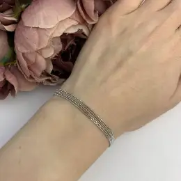 weight 4.65  nice 925 Silver  bracelet without stones 17-20 cm women jewelry