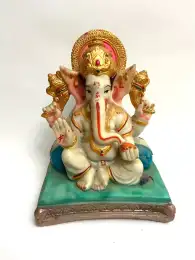 GANESHA STATUE Standing HIGH QUALITY Resin Hindu Elephant God Ganesh Decor