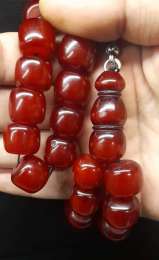 Antique Faturan Korba Ottoman Cherry Rosary, Weight 97 Grams