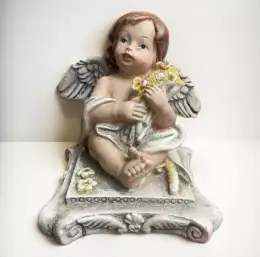 Ceramic angel statue Figurki aniolek allegro lokalnie