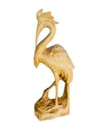 Vintage Wooden Sculpture Bird Very nice Handmade For Decoration Weight 179 gr