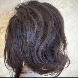 Natural Human Hair wig for Kids with Tape from Inside soft and smooth Human Hair