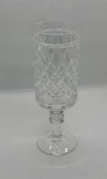 Mid Century Vintage water goblets Crystal barware dining kitchen drinkware